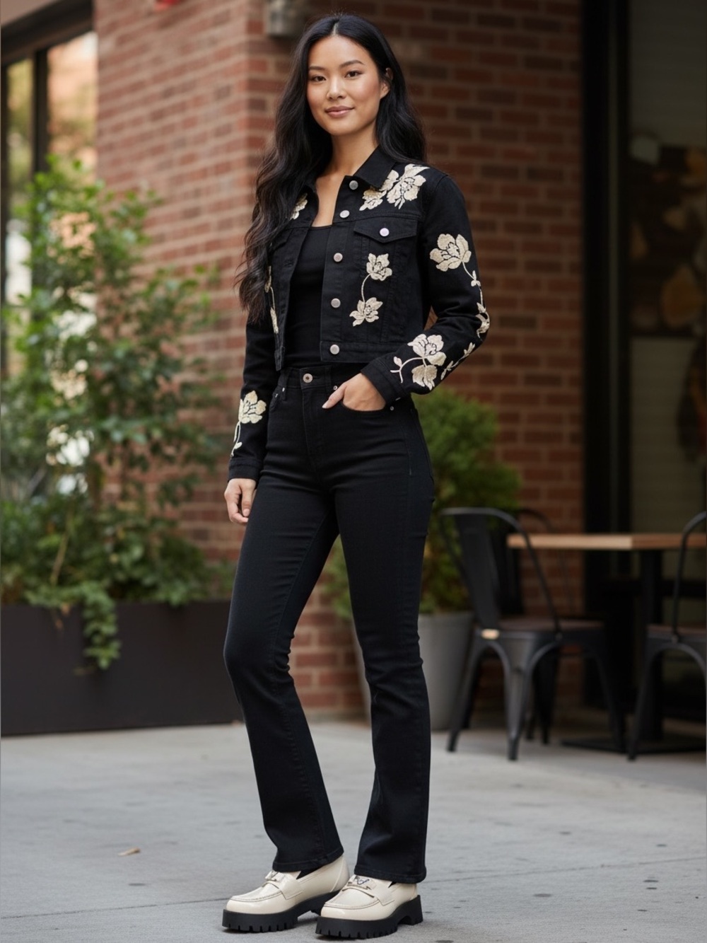Guess 1981 Power Skinny Jeans Black Denim High-Rise Size 26